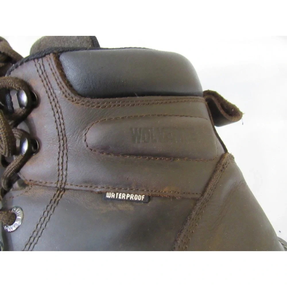 Wolverine Brown Floorhand Waterproof Steel Toe Oil Slip Resist Work Boots Sz 13M